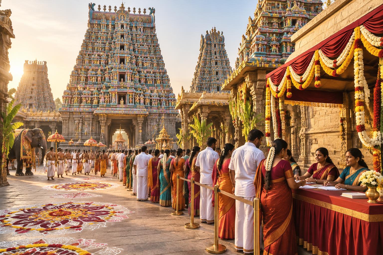 Meenakshi Amman Temple Kumbabishekam Ticket Booking Guide (Sept 17)
